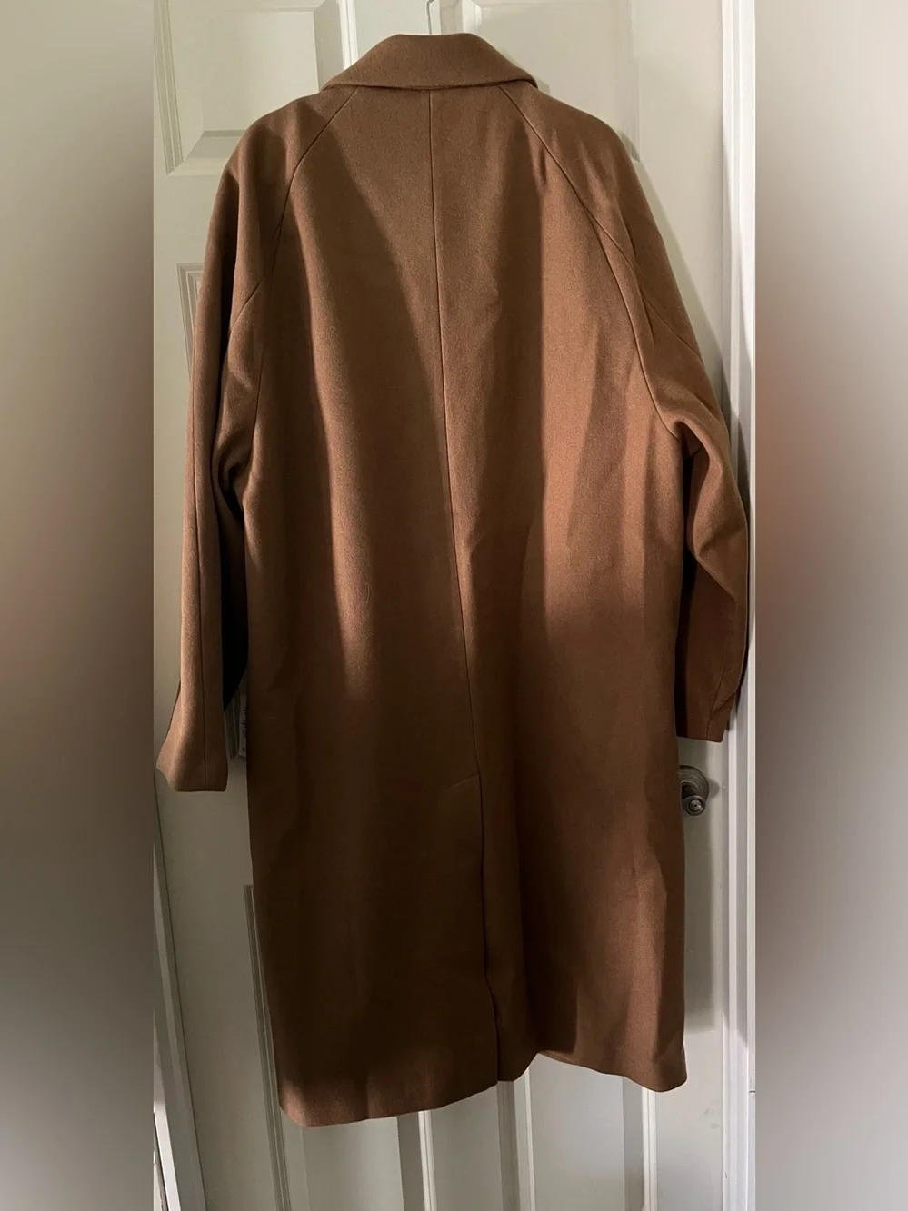 NWT Men’s ASOS DESIGN wool look overcoat in tobacco Fall Winter Classic XL